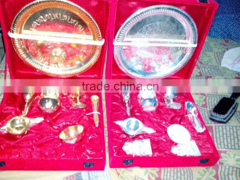 silver puja thali wedding gifts