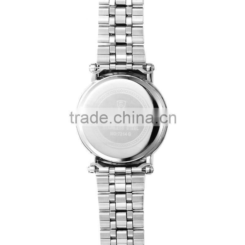 SKONE 7214 cheap mens water resistant japan movt quartz watch stainless steel