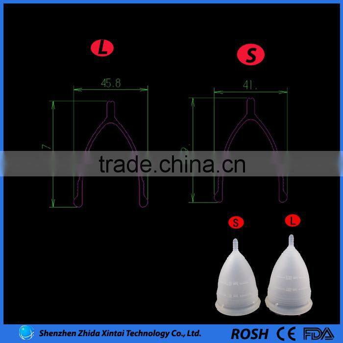 New 2016 Reusable Lady Cup, Hot Sale 100% Premium Quality Medical Silicone Menstruation Cup