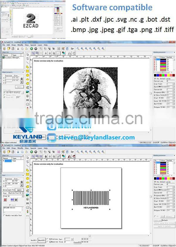 Computerized Inline Laser Marker Machine With Conveyor
