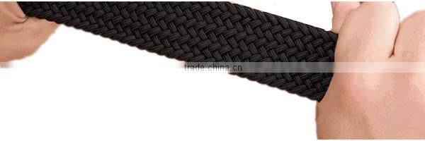 First Layer Leather High Quality Braided Elastic Golf Men's Belt