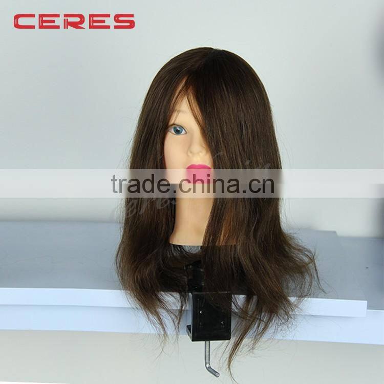 100% synthetic fiber mannequin head, cosmetology female training head