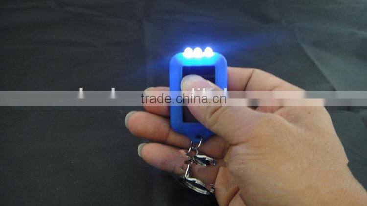 Factory direct cheap solar flashlight keychain custom promotional gifts