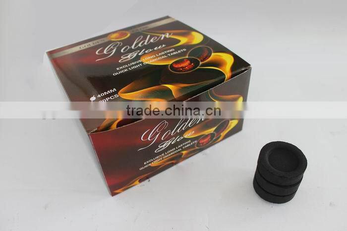 diameter 40mm 100pc/box quick light electronic shisha charcoal for sale