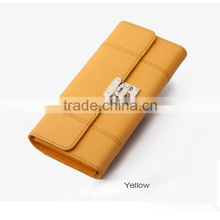 2016 New black cowhide cross lines cheap wholesale women purse wallet