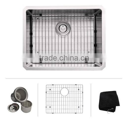 Undermount Single Bowl 16 gauge Stainless Steel Kitchen Sink With cupc approved 2318A