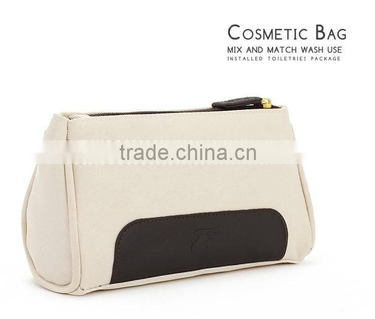 high quality white pu cosmetic pouch