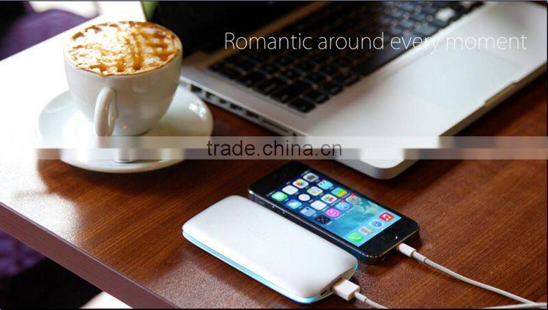 Intelligent Power Bank Space Aluminum Housing, RGB Ambilight Tech, 6000mAh, mobile power bank for all smart phone