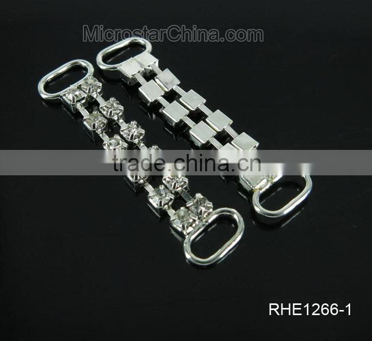 Fashion design crystal charms rhinestone connector for bikini