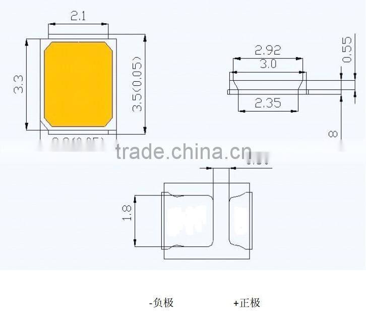 New 80CRI 3.0-3.4V 30lm 60 mA Neutral White 0.2W SMD2835 LED