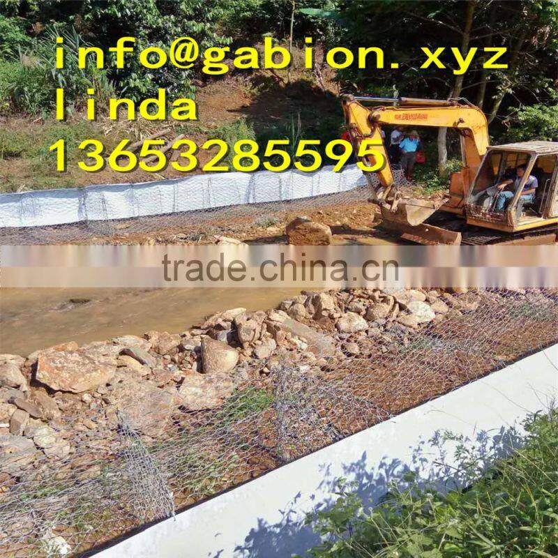 PVC gabion terra mesh/river protection6*2*1m