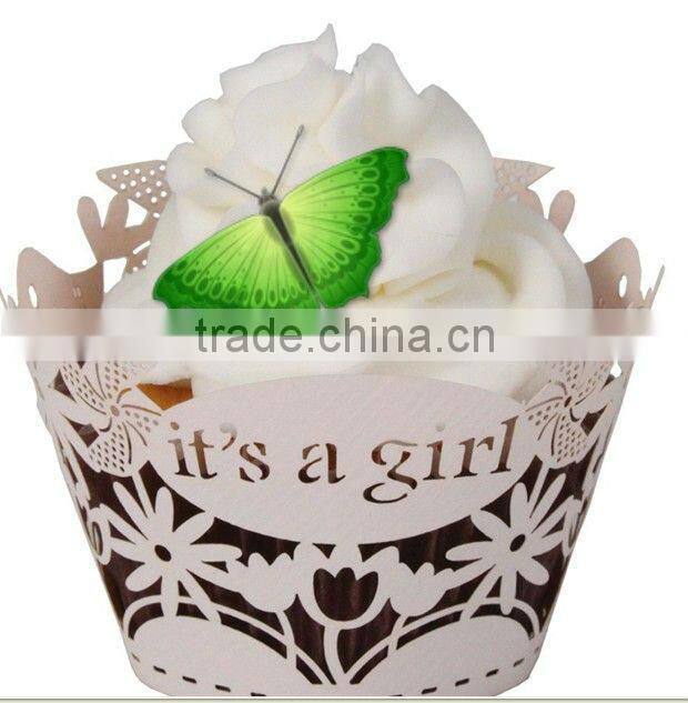 black and white cupcake decoration wrapper made in Guangzhou jiawang factory