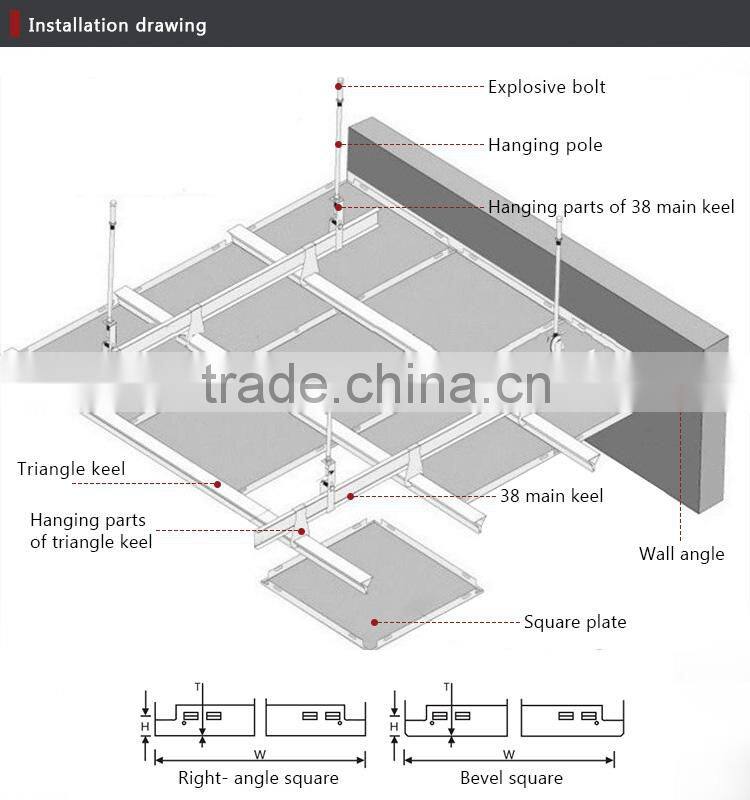 Aluminum perforated false ceiling tiles wholesale 60X60