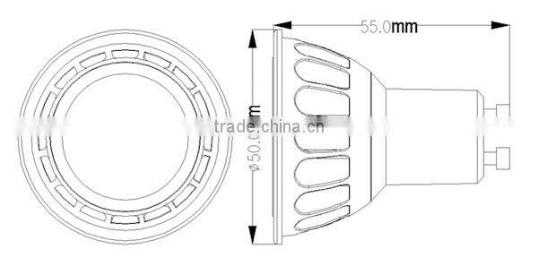 6W COB LED Spotlight GU10 560lm