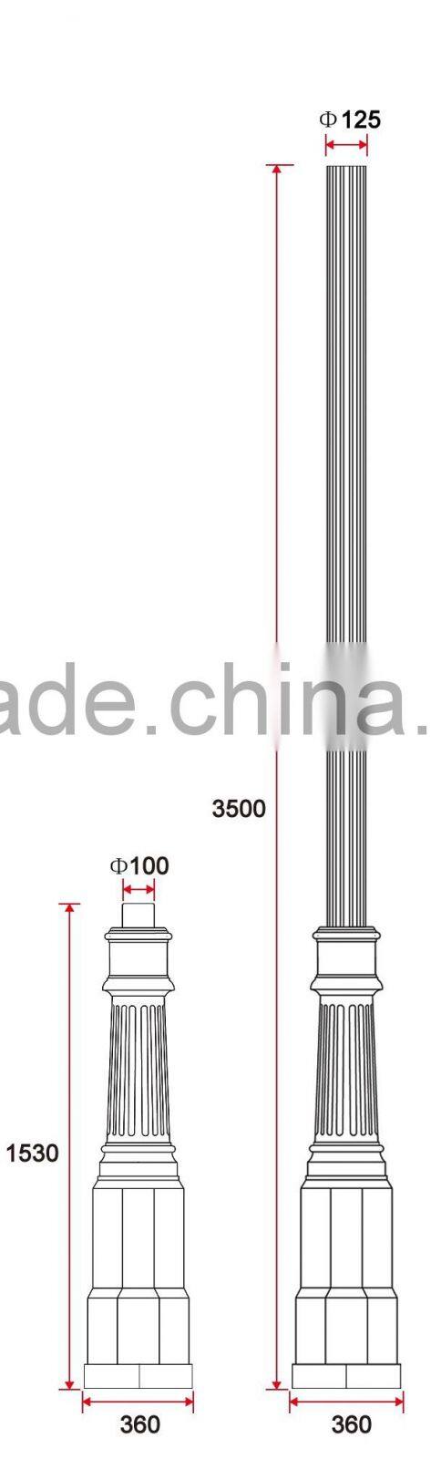 A057 Classic Outdoor Lighting Rectangular Lamp Base