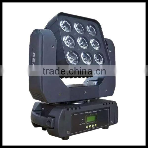 3*3 Matrix led 10w beam moving head light by china