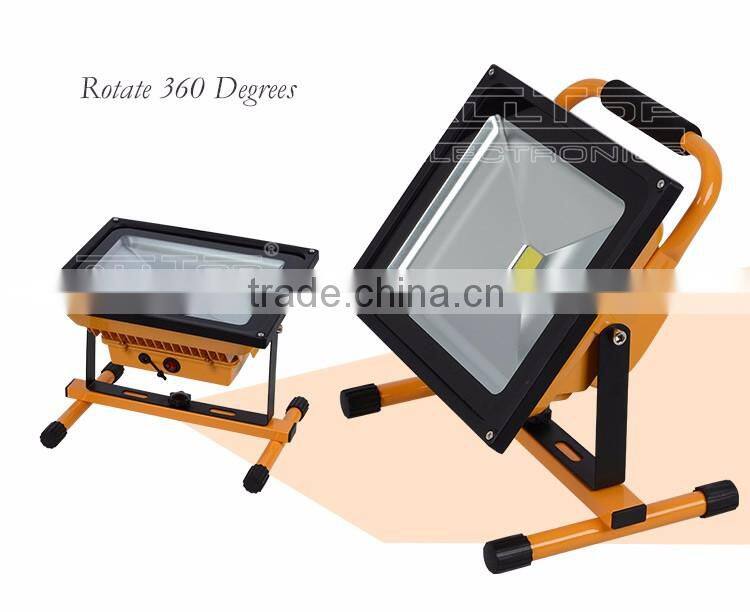 50w portable outdoor movable solar rechargeable led flood light