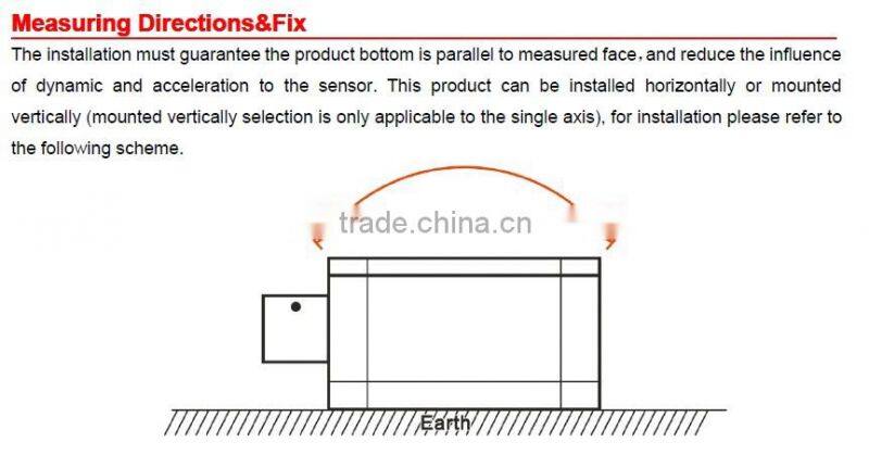 inclinometer,inclination tilt sensor,electronic inclinometer with much high precision 0.002deg