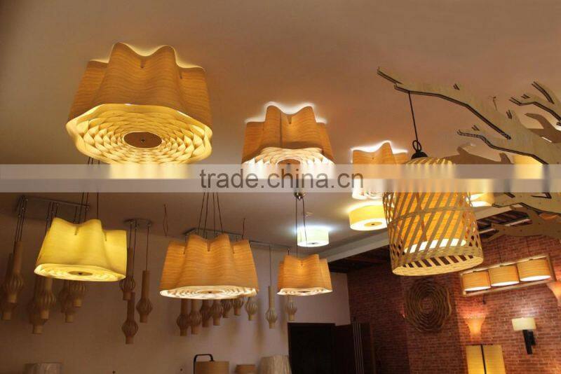 Hot selling hotel led wood ceiling lamp,Hotel led wood ceiling lamp,Wood ceiling lamp C1009-60