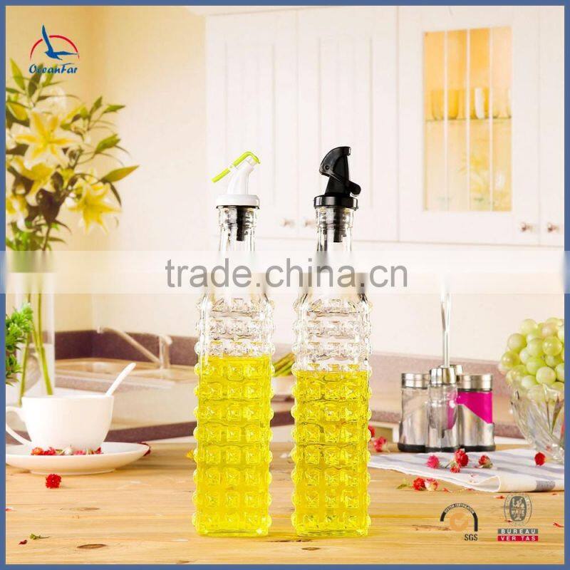 High Quality Olive Oil Glass Bottle Clear Glass Oil And Vinegar Bottle