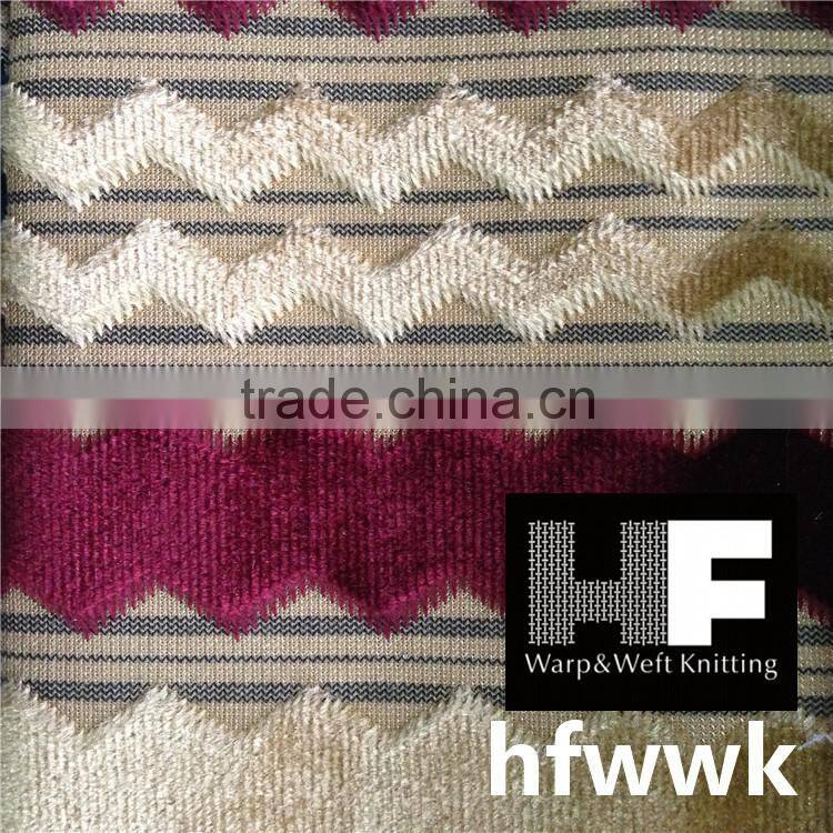 stripe velvet fabric