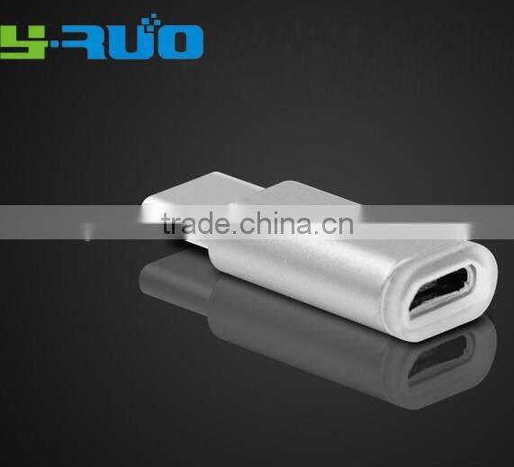 USB-C to Micro USB Adapter Convert Connector for Nexus 5X, 6P, OnePlus 2, with 56k Resistor; Meet USB 3.1 Type C standard