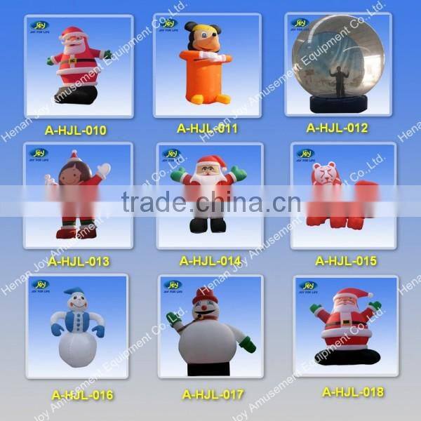 Outdoor Giant Christmas inflatable santa in chimney