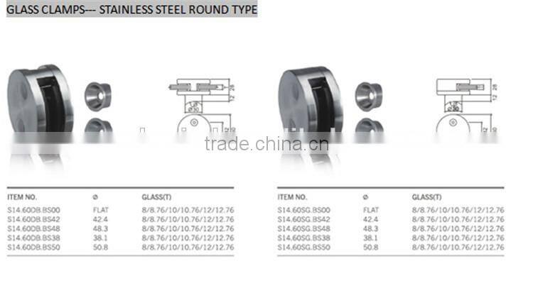 models railing for balconies glass fitting accessories square type glass fitting