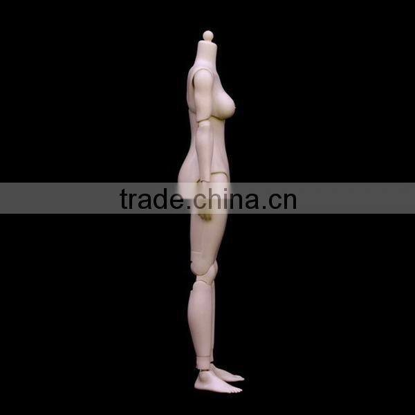 Female plastic whole body movable action figure models