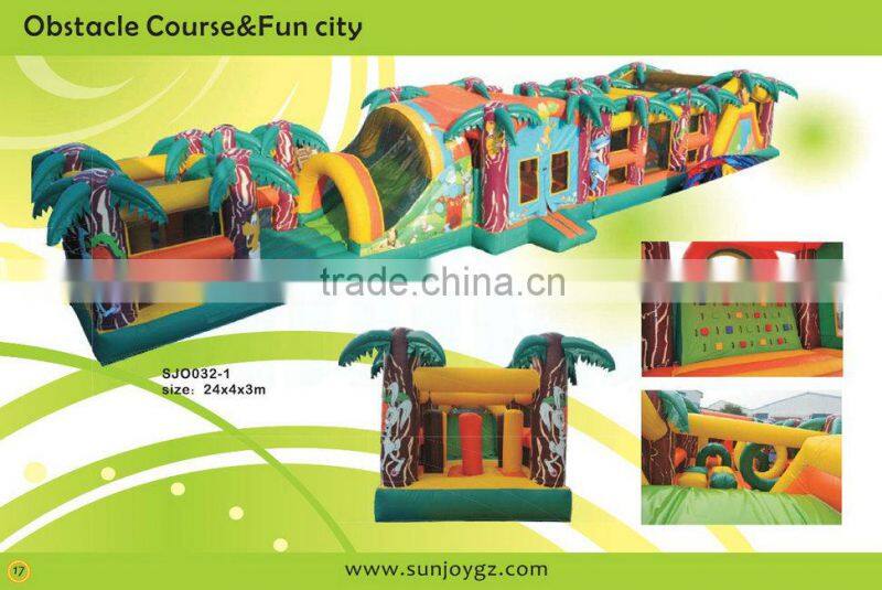 2016 Customized inflatable obstacle course newest cheap inflatable obstacle course for sale
