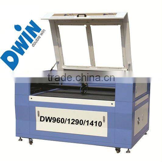 DW co2 Laser cutting and engraving machine DW1290 multifunctional ,acrylic,rubber,plastic,plexiglass,organic glass,fabric,cloths