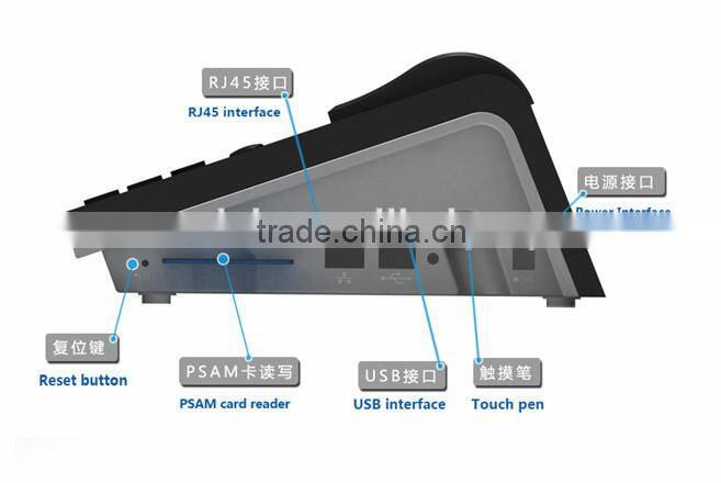 7 Inch Intelligent Tablet POS with PSAM Encryption, Bluetooth, RFID Card Reader, Printer