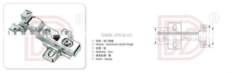 Aluminum frame door buffer hinge