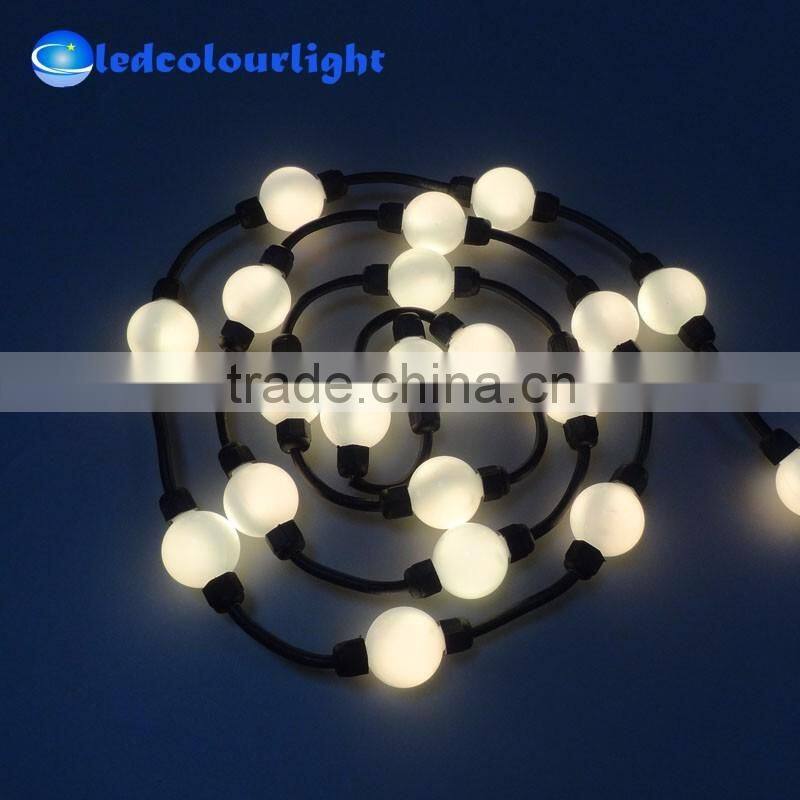 Shiny white christmas ornament balls 3D hanging led magic ball light