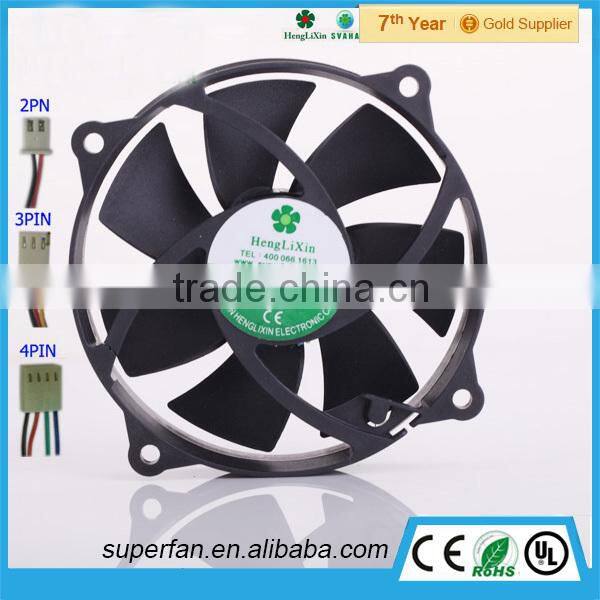 92*92*25mm High temperature fan kitchen exhaust fan 24 volt fan with Dual ball