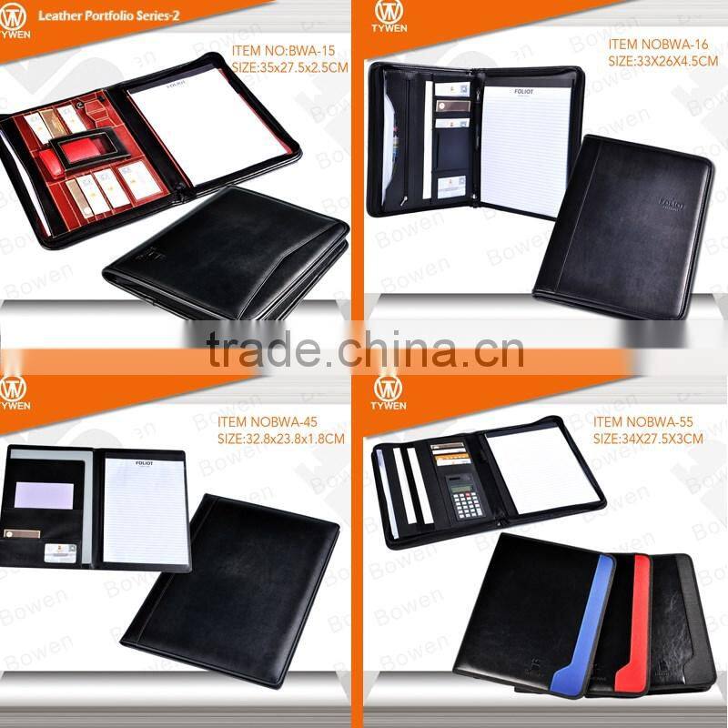 Fashionable hot selling new design padfolio with ring binder