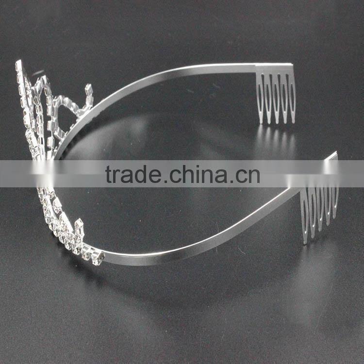 Wholesale small princess crown hairband wedding bridal tiaras and crowns