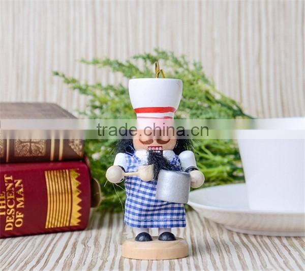 Mini promotion christmas gift wooden nutcracker