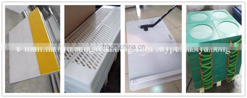 plastic liner food grade/uhmwpe planed coal liner plate