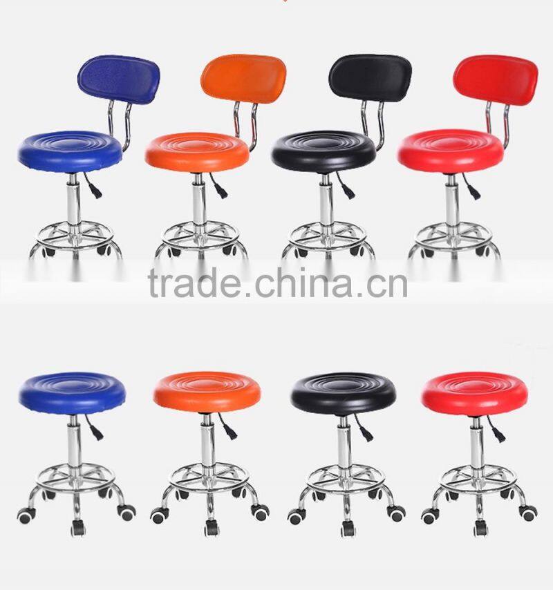Swivel beauty bar chair with wheels for sales