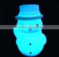 plastic snowman led christmas gifts