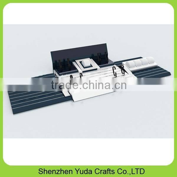 Elegant large wooden countertop watch display holder