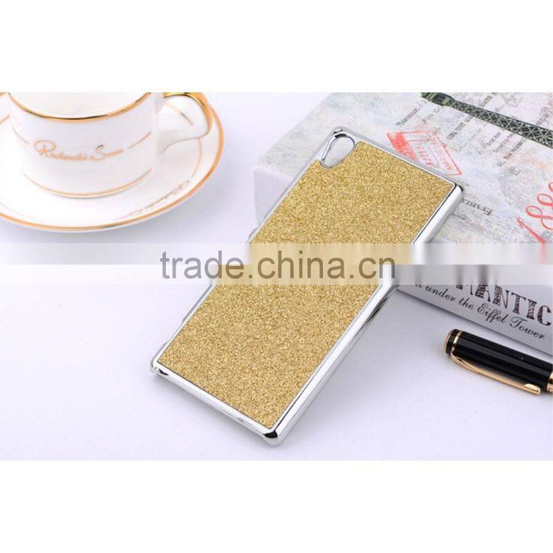 Glittery Powder Leather Plated PC Case for Sony Xperia Z4, PC Case for Sony Xperia Z4,Case for Xperia Z4