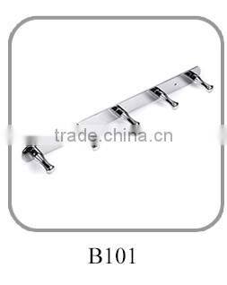Hot selling decorative chrome aluminum metal wall hooks