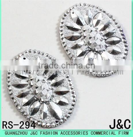 10 * 20 horse eye shape rose red Acrylic stone