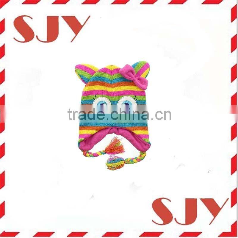 Super Cute Monster Knit Winter Earflap Cap Hat