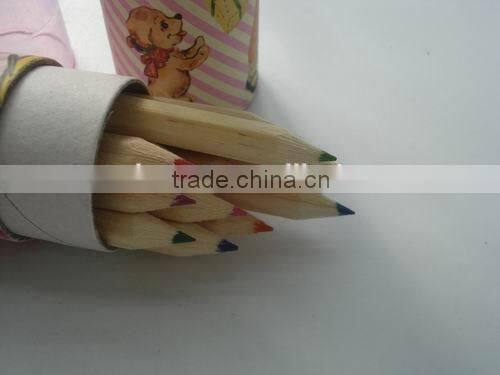 2015 Newest!!!! 12pcs sharpener natural wooden color pencil