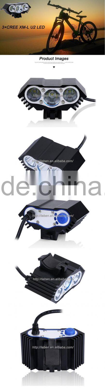 3 x Cree XM-L T6 led mountain bicycle lights mountain bicycle light led bike light set with great price