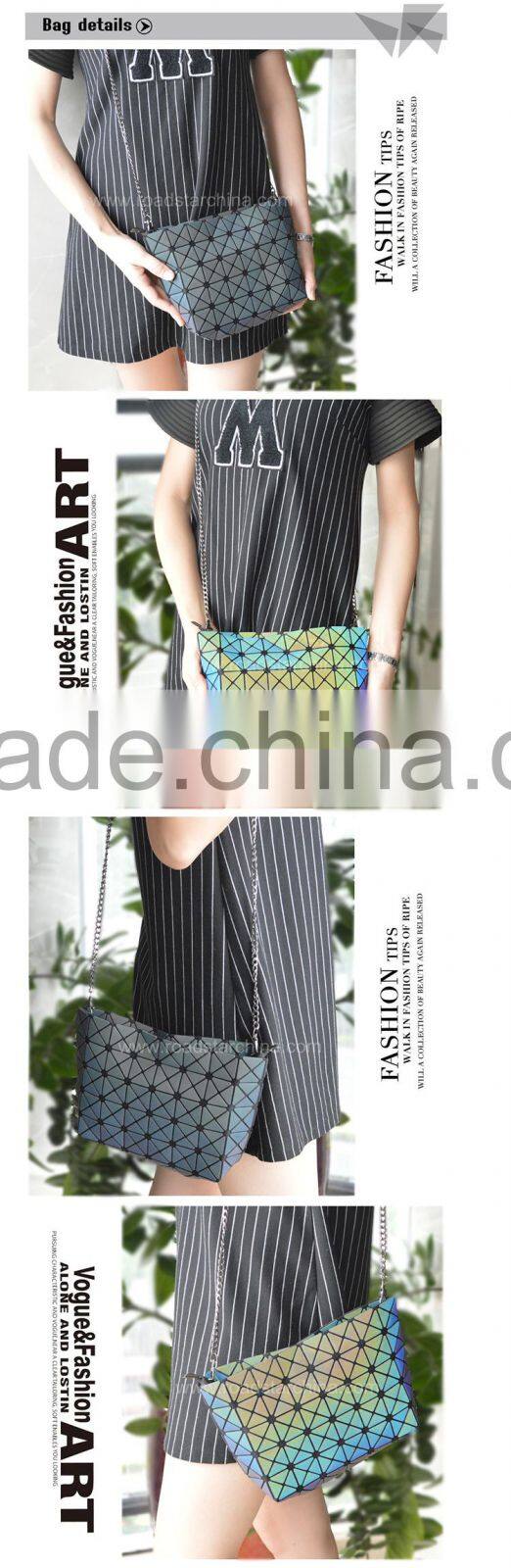 Laser colorful reflective crossbody bag for girl