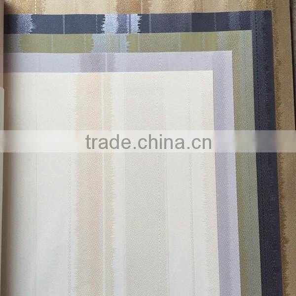hot washable modern strip vinyl wallpaper for home decoration